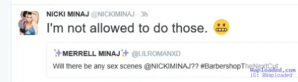 Nicki Minaj says Meek Mill wont allow her act any s*x scenes in movies
